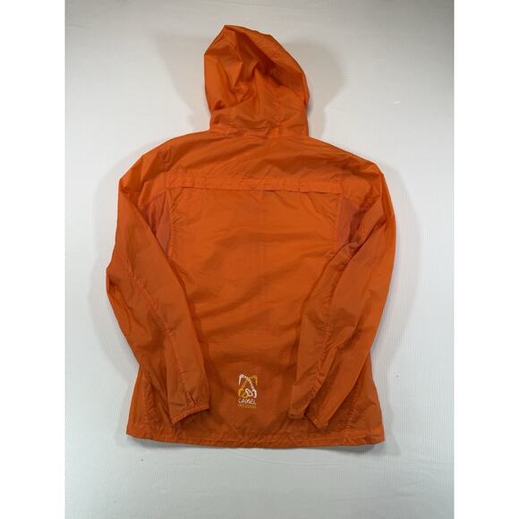 Camel Outdoor Women’s Packable Hooded Windbreaker Jacket Orange M - Picture 3 of 8